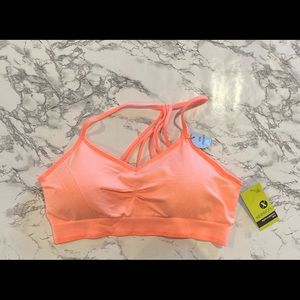 NWT- Xersion light support bra in Maui Coral